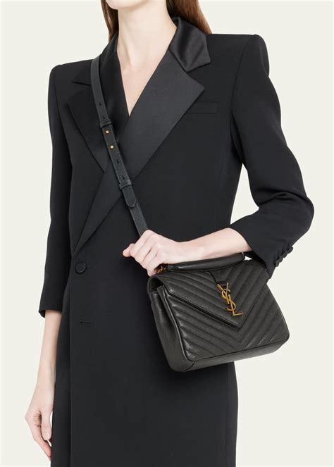 ysl college misure|Saint Laurent College Large Flap YSL Shoulder Bag in Quilted .